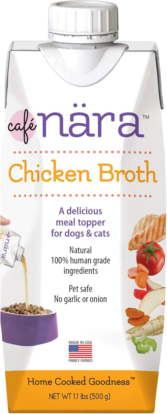 Café Nara Chicken Broth Meal Topper for Dogs and Cats - 1.1 lbs.
