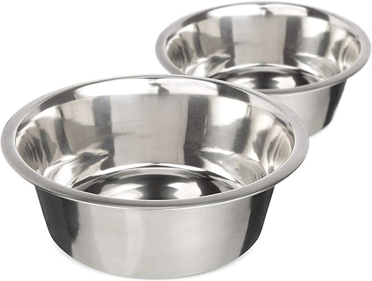 Neater Pet Brands Stainless Steel Dog and Cat Bowls (2 Pack) Neater Feeder Deluxe or Express Extra Replacement Bowl (Metal Food and Water Dish) (7 Cup)