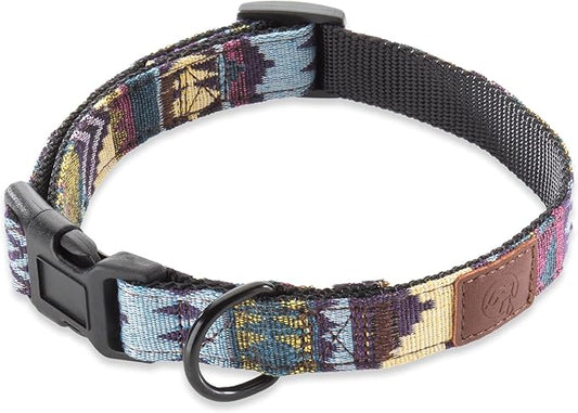 Embark Urban Dog Collar – Dog Collar Stylish & Durable Nylon Dog Collar for Large Dogs, Small Dogs & Medium Dogs.Comfortable Pet Collar Strong Buckles for Any Size Breed (Azure, Large)