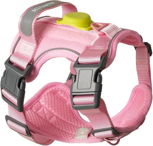 AUROTH Dog Harness Small Sized Dog, Small No Pull Dog Harness, Dog Harness for Small Dogs, Harness Small Size Dog Vest Harness with Handle, Pink S