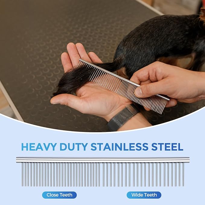 Maxshop Dog Grooming Scissors - 5 Pack Professional Titanium Stainless Steel Dog Scissors Kit Hair Cutting Thinning Shears for Dogs and Cats Heavy Duty Pet Grooming Scissors Set