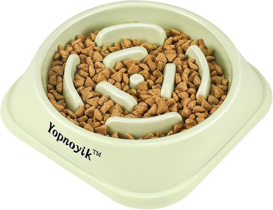 Slow Feeder Dog Bowls for Healthy Eating, Non-Slip and Anti-Choking Design, Reduces Bloating & Overeating for Large Dogs, Easy to Clean