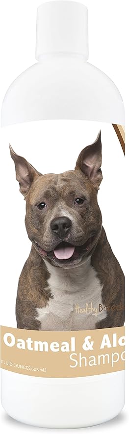 Healthy Breeds American Staffordshire Terrier Oatmeal Shampoo with Aloe 16 oz