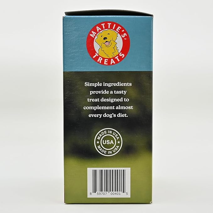 Mattie's Treats: 10oz Box, Mini Treats; Low Protein, Low Phosphorus, Low Sodium Dog Treats