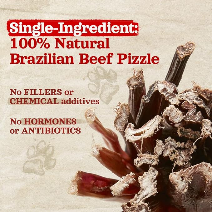 Natural Farm Bully Sticks (6 Inch, 30 Pack), Thin Pizzle Pixie Beef Treats, Grain-Free, High Protein, Best Rawhide Alternative for Small, Puppies or Senior Dogs