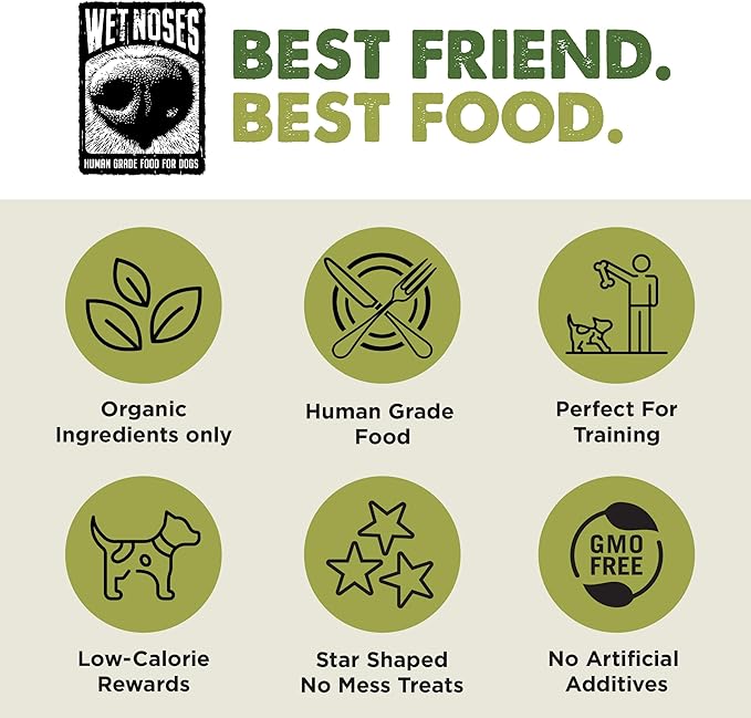 Little Stars Dog Training Treats – for All Pet Sizes, Breeds – All-Natural Puppy Treat – 100% Human-Grade – Delicious Snacks to Train Dogs, Puppies – Peanut Butter, 9 Oz.