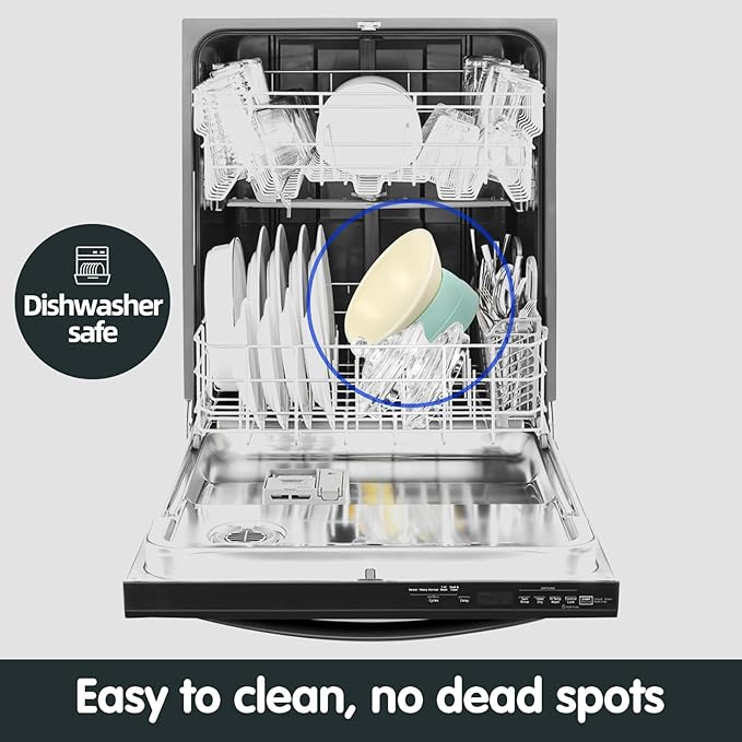 Bulldog Bowl Anti-Slip Dog Cat Dish Detachable Rubber Dog Bowl Pet Sterile Tilted Pet Feeder Slope Base (Green, 2 Cup (Small/Medium Dog))