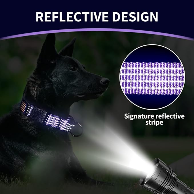 Martingale Collar for Training Dogs. Adjustable Reflective Collars with Buckle-USA Flag- NO Pull-Prevents Slipping Out, for Medium Large XL Dogs. Helps with Strong pullers(L, Pink)