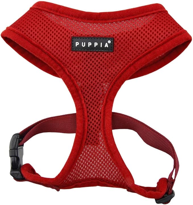 Puppia Soft Dog Harness, Wine, XX-Large (PDCF-AC30-WN-XXL)