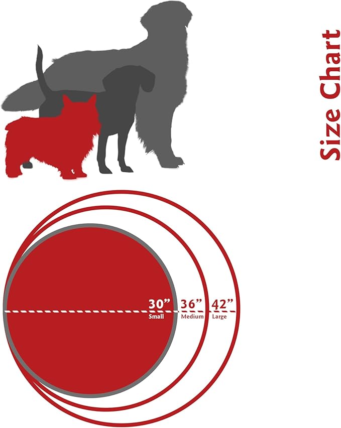 Black Links Small Round Indoor Outdoor Pet Dog Bed With Removable Washable Cover By Majestic Pet Products