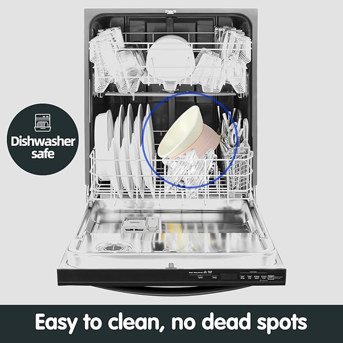 Bulldog Bowl Anti-Slip Dog Cat Dish Detachable Rubber Dog Bowl Pet Sterile Tilted Pet Feeder Slope Base (Lightpink, 3.5 Cup (Medium/Large Dog))