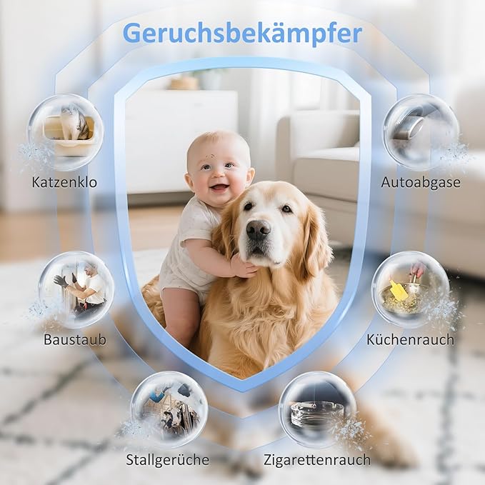 Cat Litter Deodorizer 99% Pets Poof Odor Eliminator White for Home Pets Litter Box Room Toilet Garage