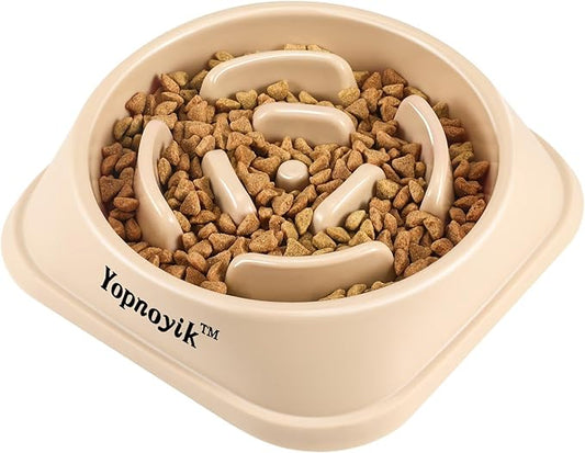 Slow Feeder Dog Bowls for Healthy Eating, Non-Slip and Anti-Choking Design, Reduces Bloating & Overeating for Large Dogs, Easy to Clean