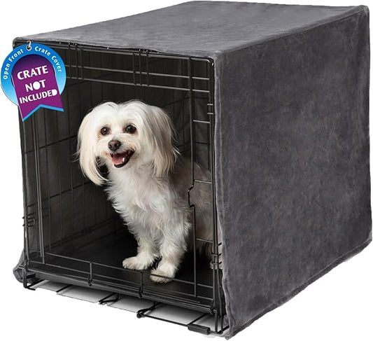 Pet Dreams Dog Crate Cover, Breathable, Dog Kennel Cover, Single Door, Dog Cage Covers for Dog Crates, Fabric Dog Crate Covers (Fits iCrates 18, 24, 30, 36, 42, 48 inches)