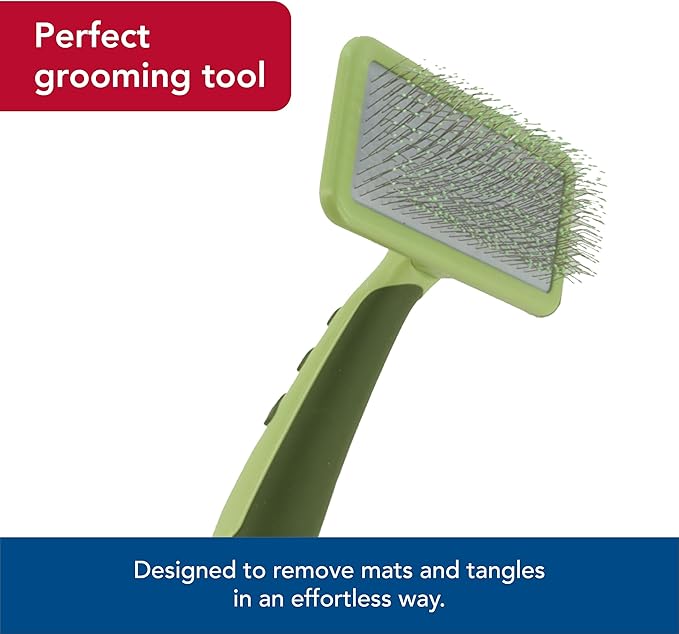 Coastal Pet Safari Dog Soft Slicker Brush - Dog Grooming Brush for Shedding - for Dogs with Short, Medium and Long Hair - Large - 6.75" x 4.375"