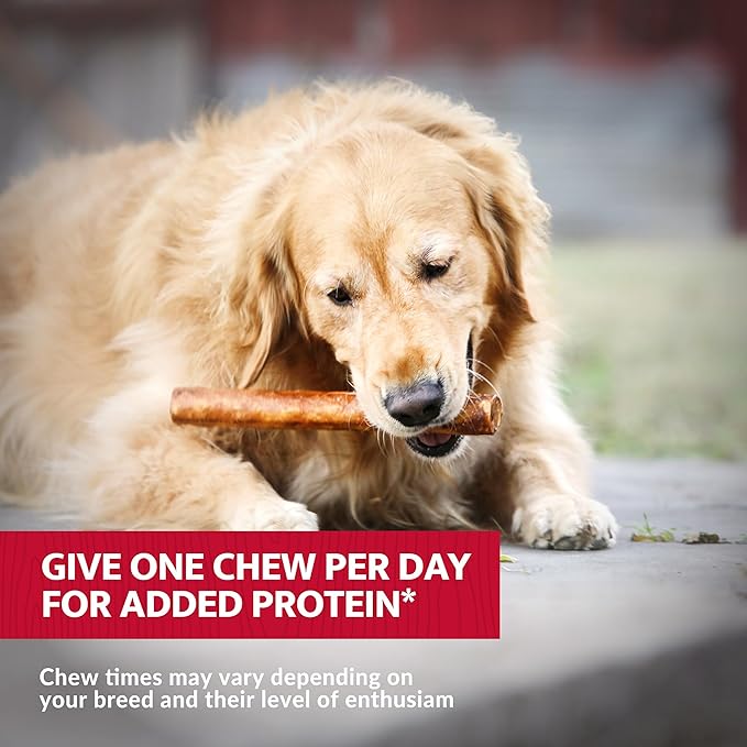 Beef Collagen Sticks for Dogs, Collagen Retriever Roll Real Beef Dog Treat 5" - 4ct, Dog Chews Long Lasting, Rawhide Free for All Dog Breeds