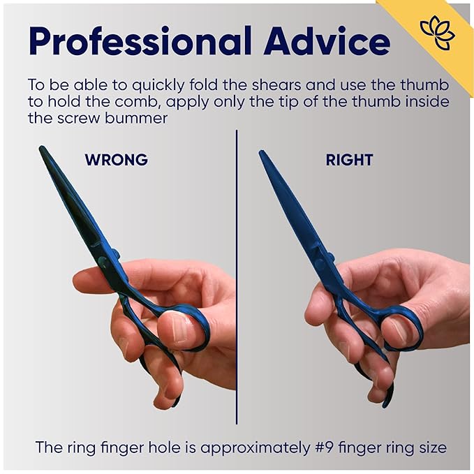 Equinox Professional Hair Scissors Set - Barber & Thinning Shears for Cutting & Grooming, Premium Japanese Stainless Steel Scissors