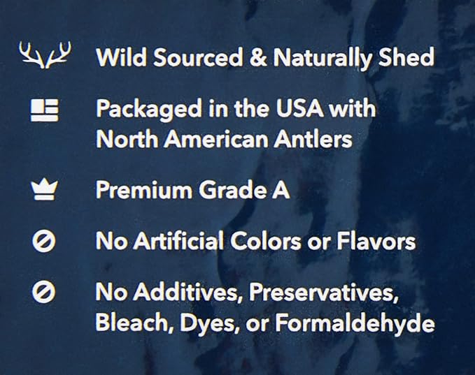 Amazon Brand - Wag Deer Antler Chew for Dogs, Naturally Shed, Whole, Medium 6 - 7.5 inches, Best for Dogs 15-30 lbs, 1.80 Ounce (Pack of 1)