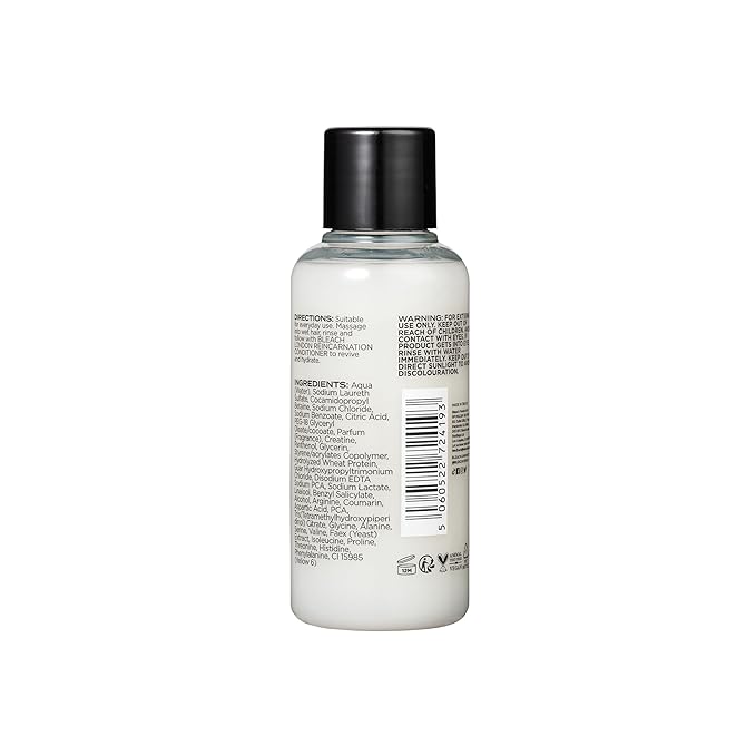 Bleach London Reincarnation Bond Restoring Shampoo Mini (75ml / 2.5oz) - Strengthening Daily Shampoo for All Hair Types, Vegan & PETA-Approved