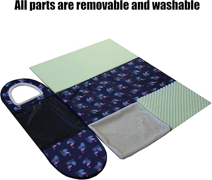 Dog Bed,2 Ways to Use,Indoor Pet House with Fluffy Mat,Removable and Washable Cover,Splash-Proof House and Non-Slip Bottom,for Extra Large Dogs(3XL Flamingo)