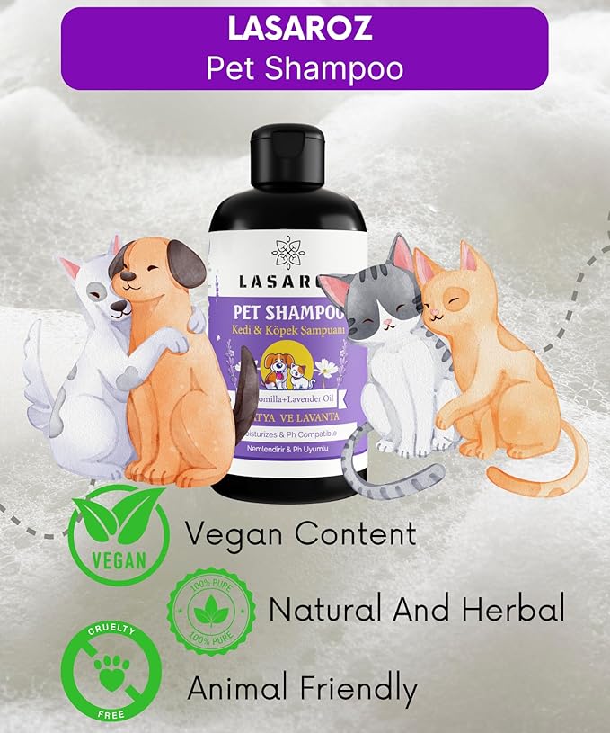 Shampoo for Pet Dog Cat | Anti-Hair Loss Lavender and Daisy Flavored Pet Shampoo