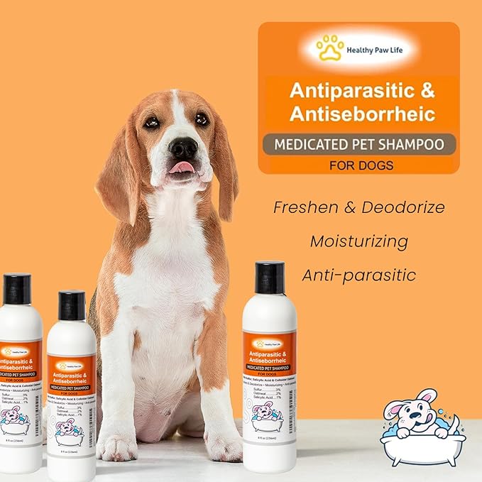 Antiparasitic & Antiseborrheic Dog Shampoo (8 fl oz)