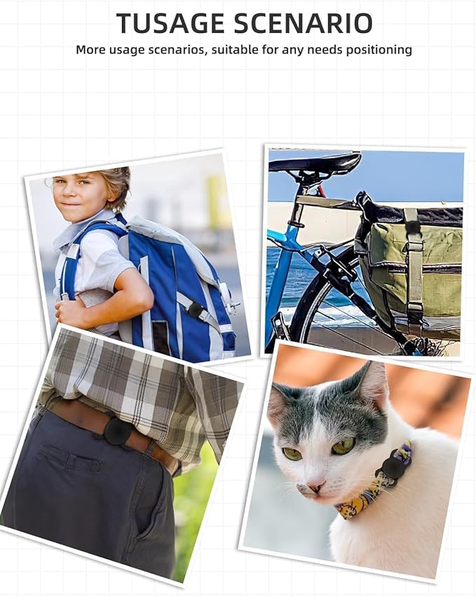 VB GPS Tracker for Dogs (1 Pack), Mini GPS Cat Tracker, Smart Pet Activity Tracker (iOS Only), No Monthly Fee, Compatible with Apple Find My, Anti-Lost, Finder Tag for Vehicles/Pets/Kids/Items