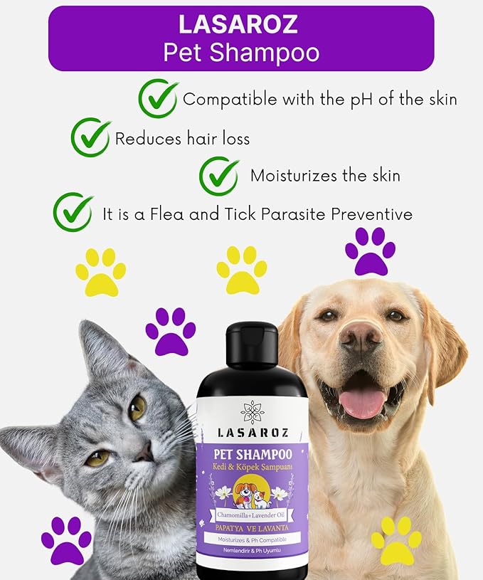 Shampoo for Pet Dog Cat | Anti-Hair Loss Lavender and Daisy Flavored Pet Shampoo