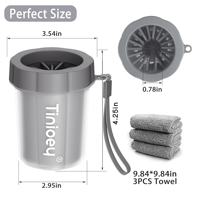 Dog Paw Cleaner for Small Dogs, Dog Paw Washer, Muddy Paw Cleaner, Pet Foot Cleaner, Dog Paw Protector Kit,Dog Paw Balm