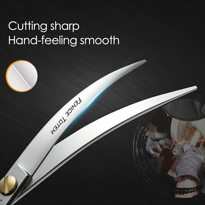 Dog Grooming Scissors: 7.5" Pet Shears Made Of Japanese VG10 Advanced Stainless Steel Professional Grooming Scissors for Dogs Cats and Other Pets