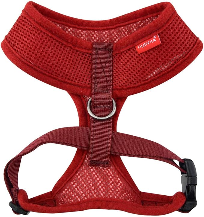 Puppia Soft Dog Harness, Wine, XX-Large (PDCF-AC30-WN-XXL)