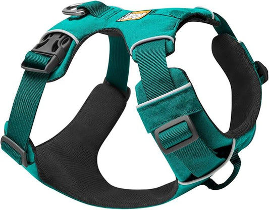 Ruffwear, Front Range Dog Harness, Reflective and Padded Harness for Training and Everyday, Aurora Teal, Large/X-Large