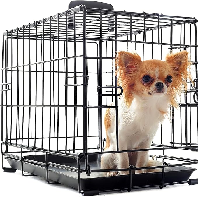 Garneck 2Pcs Plastic Pet Crate Tray Replacement 17.3x11.2'' Bottom Tray for Dog Kennels Rabbit Cages and Small Pets Plastic Dog Crate Pan Crate Bottom Liner Trays