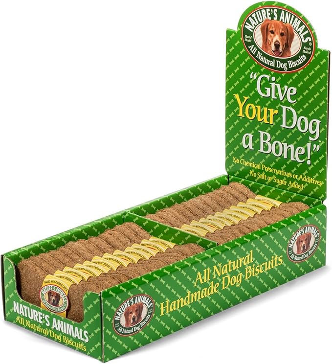 Nature's Animals Original Bakery Biscuits, All Natural Dog Treats, 24 Count
