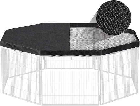 PJYuCien Dog Playpen Top Cover - Fits Most 8 Panels 32 Inch Width Metal Dog Fence Octagonal Dog Play Pen (Note: Only PlayPen Top Cover, NO PLAYPEN!)