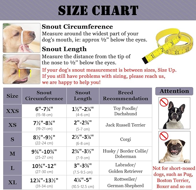 Mayerzon Dog Muzzle, Patented Mesh Soft Muzzle for Large Medium Small Dogs for Scavenging Grooming Biting Chewing, Breathable Reflective Doberman Husky Muzzle with Collar for Labrador Retriever Poodle