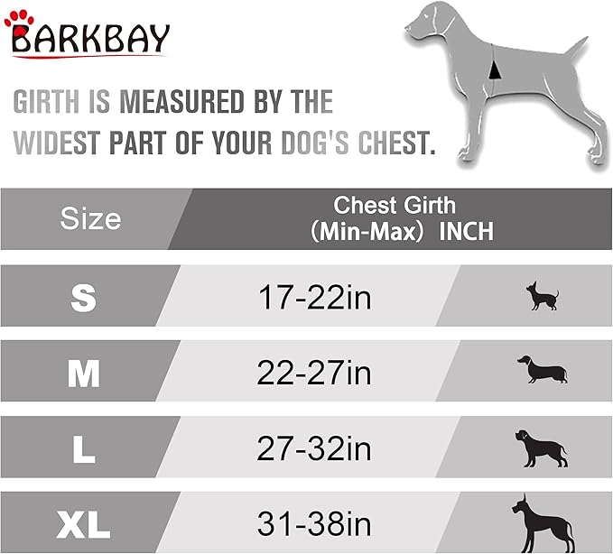 BARKBAY No Pull Dog Harness Front Clip Heavy Duty Reflective Easy Control Handle for Large Dog Walking(Pink,L)