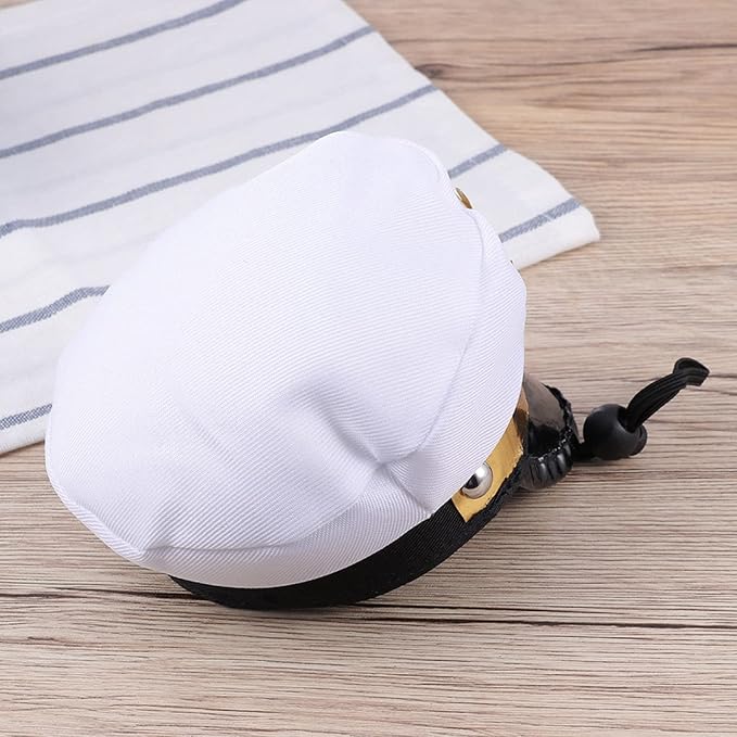 Soochat Pet Captain Hat Dog Cat Sailor Hat for Halloween Cosplay Costume Hat Accessories Photo Props