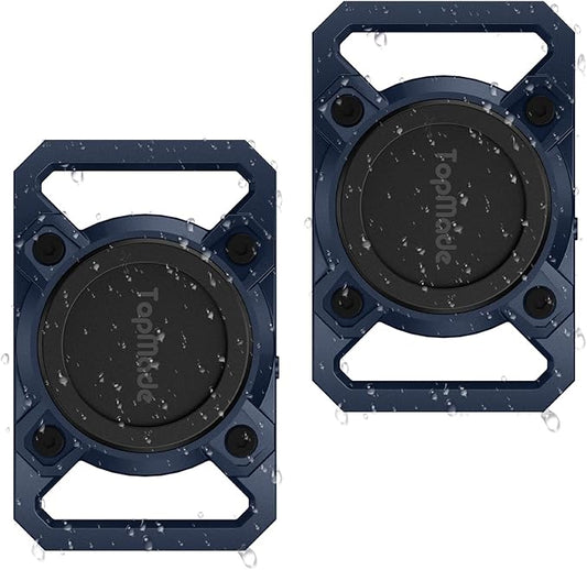 TopMade Smart Pet Tracker with Collar Holder, Cat Dog Tracker Compatible with Apple Find My, Anti-Lost Device Find Tag for Dogs, Cats, Pets, Luggage, Bag Straps, Not a GPS Tracker, Gunmetal