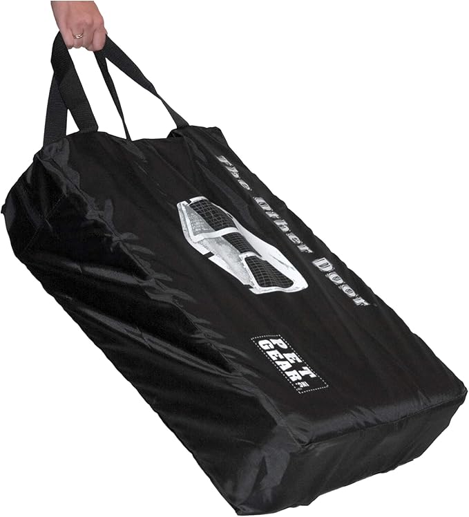 Pet Gear “The Other Door” 4 Door Steel Crate for Dogs/Cats with Garage-Style Door, Includes Plush Bed + Travel Bag, No Tools Required, Willow