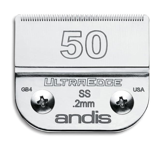 Andis Carbon-Infused Steel UltraEdge Dog Clipper Blade, Size-50SS, 1/125-Inch Cut Length (64185)