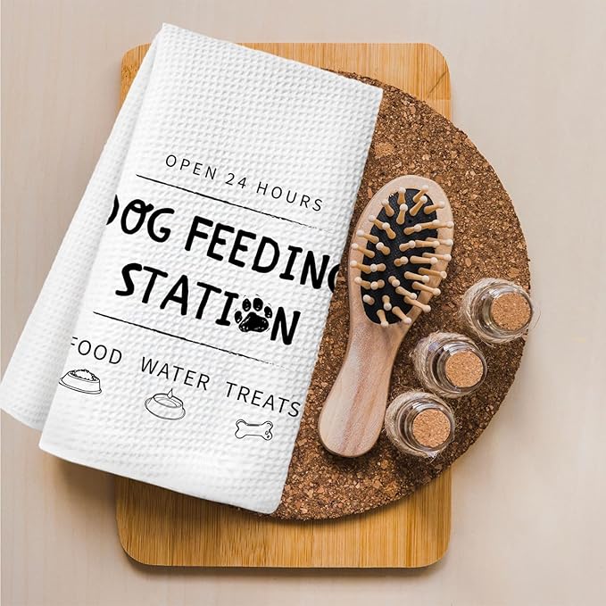 Dog Kitchen Towels, Dog Lover Mom Gifts for Women Dish Towels for Kitchen Drying, Puppy Pet Lover Gifts Hand Towels for Bathroom, 16x24 Inch