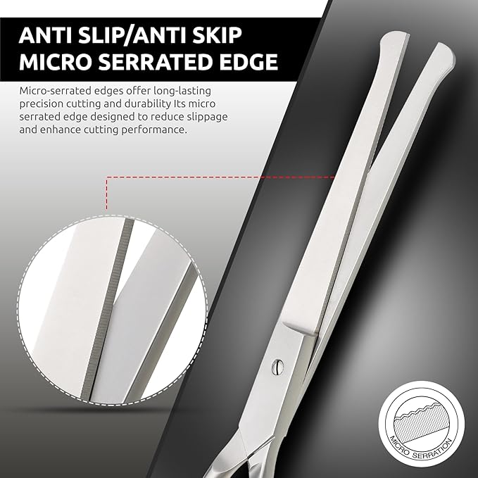 Ball Tip Curved Shears - Pet Grooming Essential - Scissors for Dogs - Safety Round Tips - Stainless Steel Dog Grooming Scissor - 6.5 In