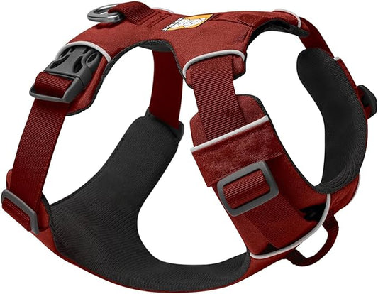 Ruffwear, Front Range Dog Harness, Reflective and Padded Harness for Training and Everyday, Red Clay, X-Small
