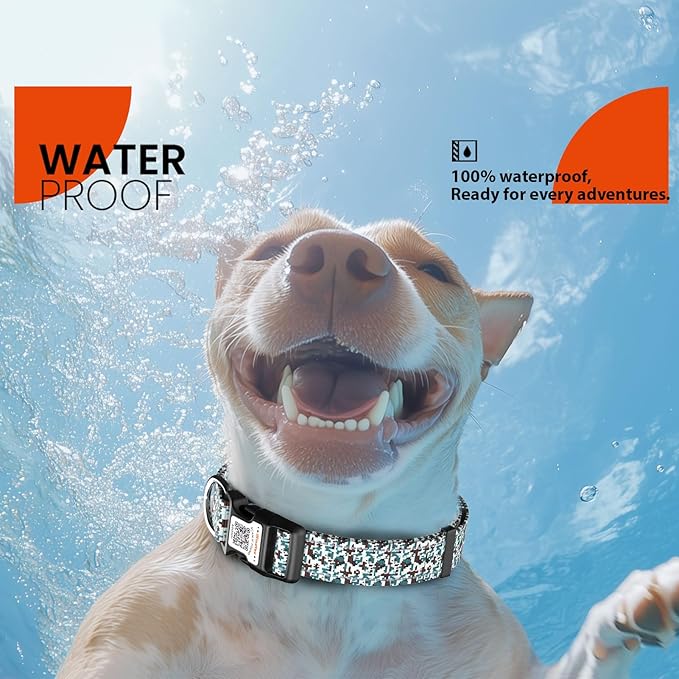 Reflective Dog Collars for Medium Dogs Soft Nylon Military Green Sized M