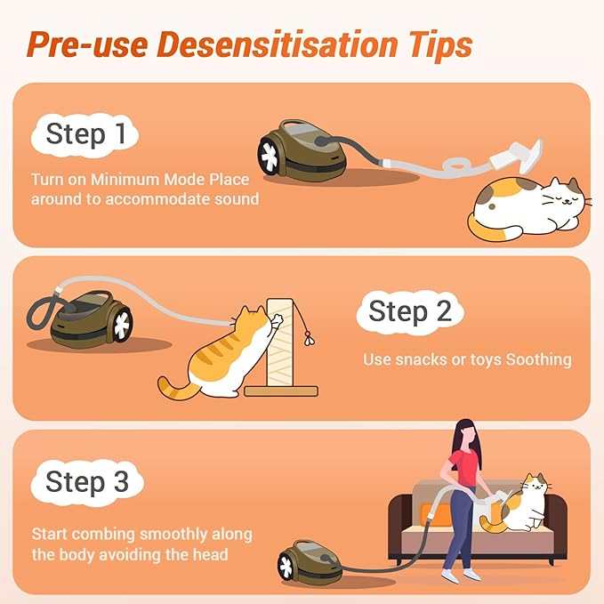 Afloia Dog Brush Vacuum Attachment, Cat Brush, Pet Brush 2 in 1 Innovative Pet Grooming kit 1-1.5'' Hoses Diameter Universal Adapter Compatible with Most Round Vacuum Cleaners like Bissell, Eureka etc