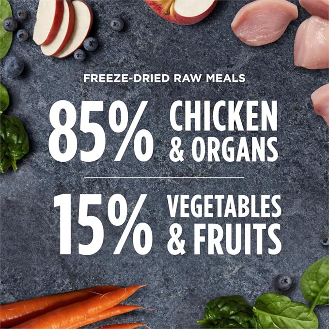 Instinct Freeze Dried Raw Meals Grain Free Dog Food, Dog Food Dry, Freeze Dried Dog Food, Raw Dog Food, Chicken Recipe, 9.5 oz