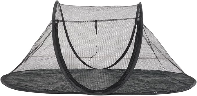 Asixxsix Pet Playpen, Outdoor Foldable Portable Cat Tent Spacious Space Pet Enclosure Tent with Storage Bag for Cats Dogs in Deck, Patio, Camping, Travel, Breathable Mesh Designe