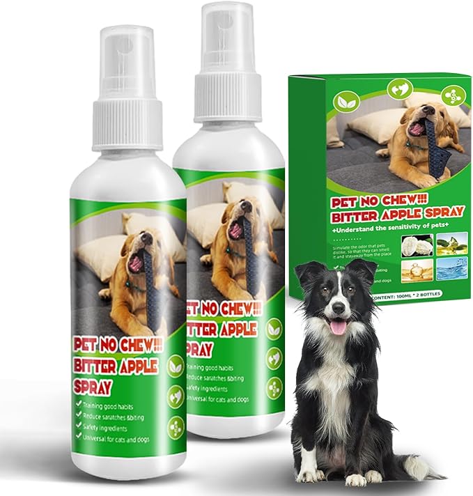 Bitter Spray for Dogs, Dog Spray to Keep Dogs from Chewing Furniture & Anti Biting, Extra Strength No Chew Spray for Dogs, Suitable for Indoor and Outdoor