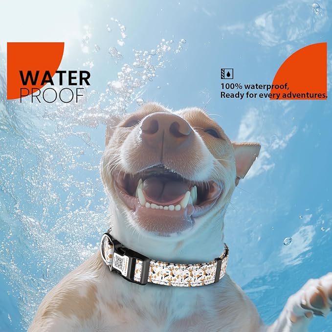 Reflective Dog Collars for Medium Dogs Soft Nylon Camo Gray Sized M